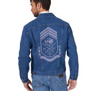 Limited Wrangler Bob Marley Buffalo Soldier Blue Jean Denim Jacket Size S NWT